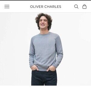 Oliver Charles Summer Crewneck Sweatshirt - Heathered Brown Size Small Unisex